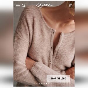 Sézane Gaspard Cardigan in Light Beige 🤍